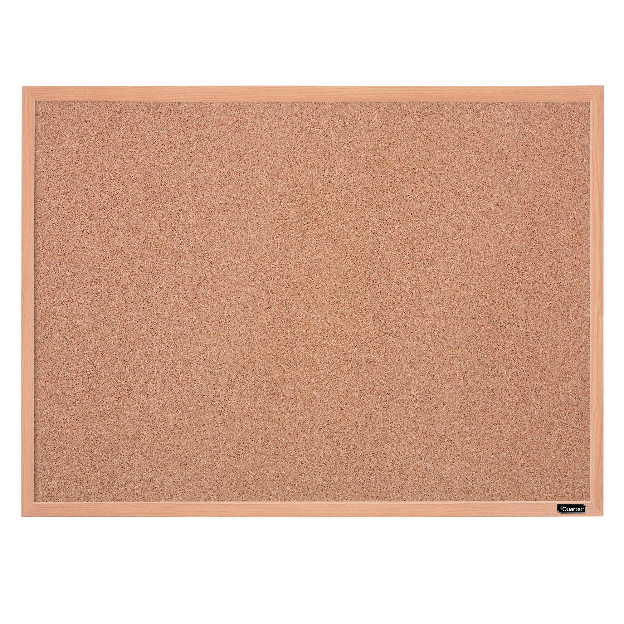 Quartet Cork Bulletin Board, 17" x 23", Oak Finish Frame (35380342Q
