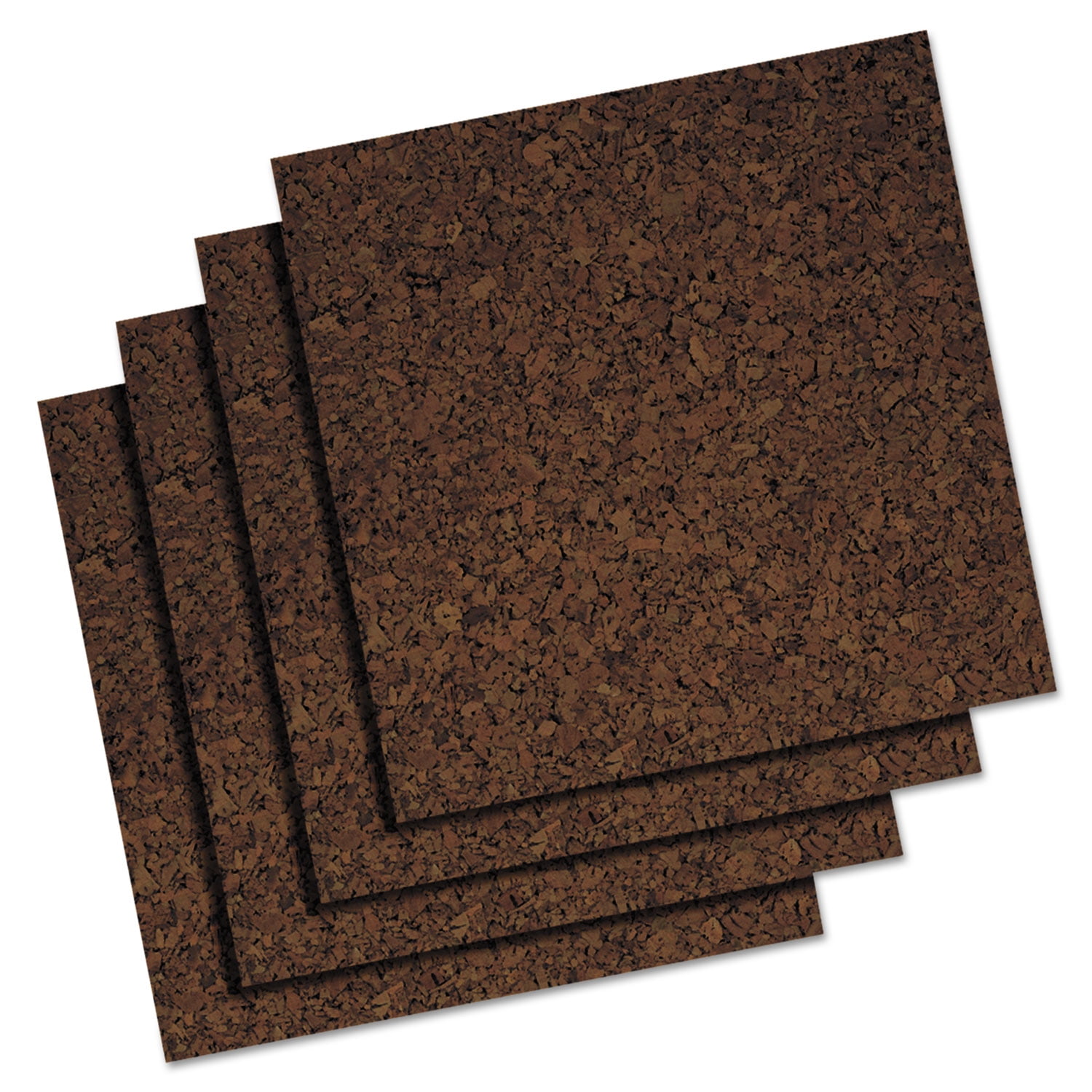 Dark Cork Tiles, 12 x 12, Pack of 4 - FLP12058, Flipside