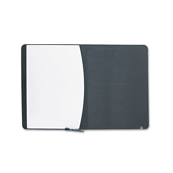 Quartet Tack & Write Board 35 x 23 1/2 Black/White Surface Black Frame 06545BK