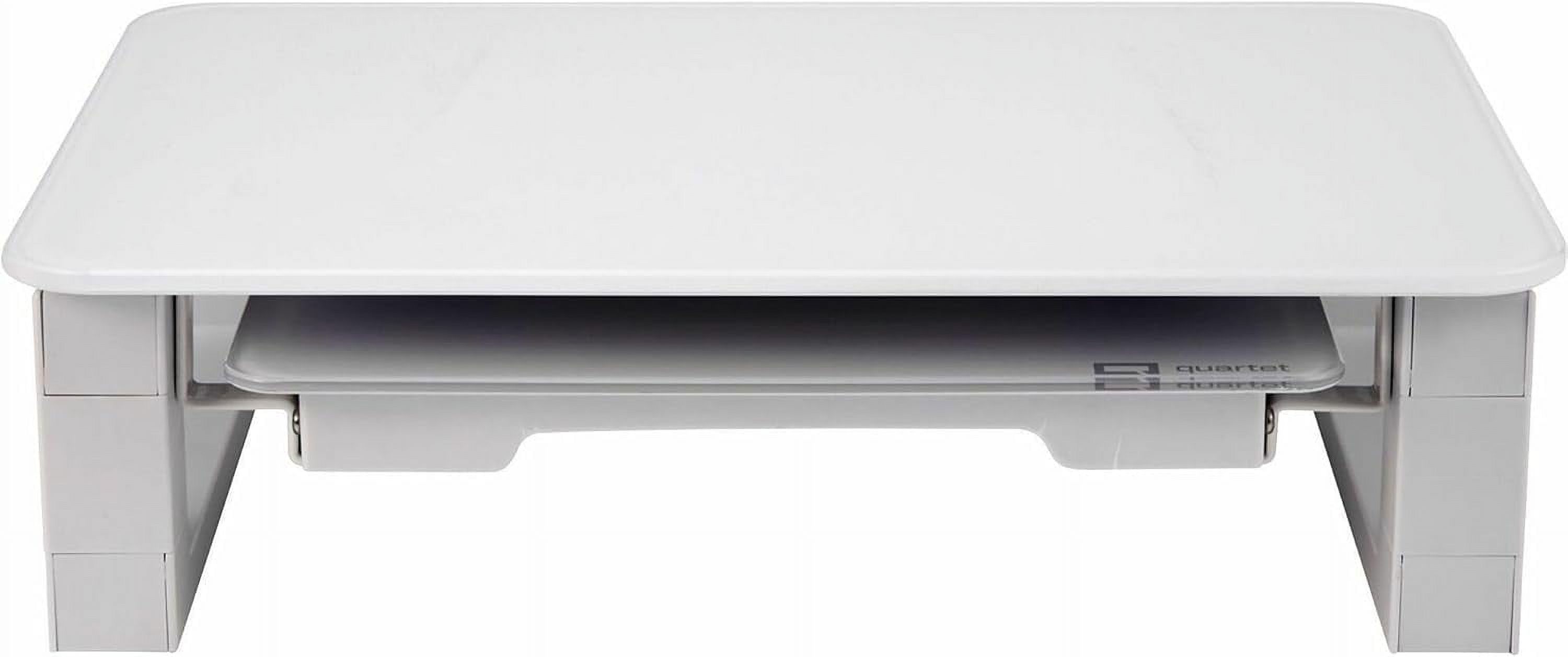 Quartet Desktop Glass Monitor Riser for Computer with Dry-Erase Board ...
