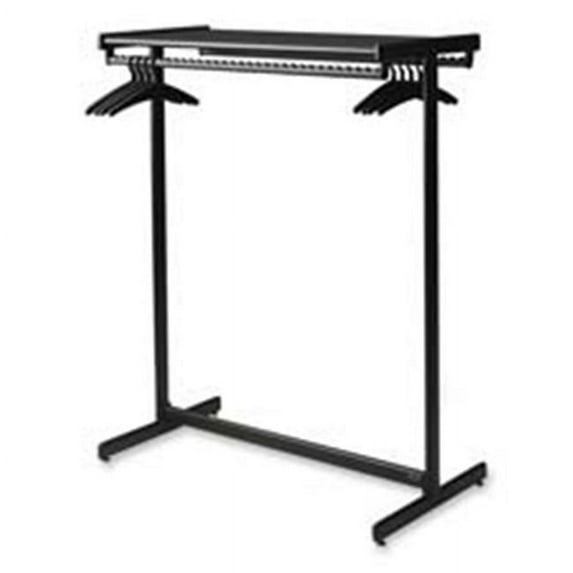Quartet Double-Sided Garment Rack - Freestanding, 1 Each, Black Powder Coat