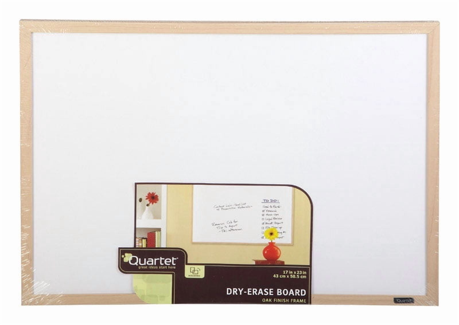 Quartet Dry-Erase Board, 17" x 23", Oak Finish Frame (35-380372Q)
