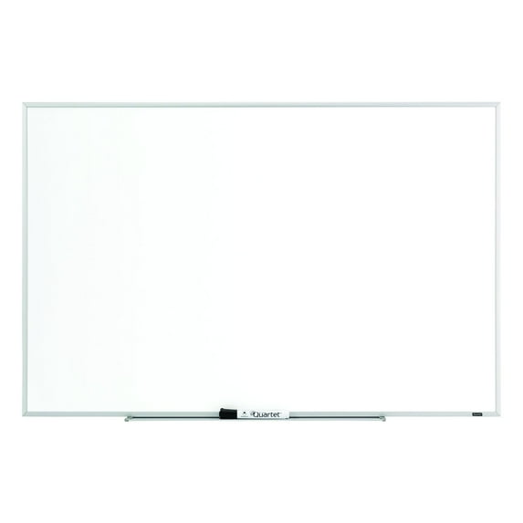 Quartet 75123B 36 in. x 24 in. Dry Erase Board Melamine - White Surface, Silver Aluminum Frame
