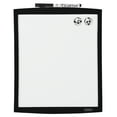 Quartet DryErase Board, Curved Frame, 9" x 11", Black (43085BK