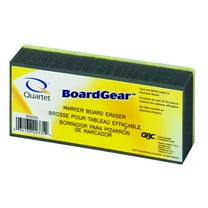 Quartet Whiteboard Eraser, Soft Bristles, Washable