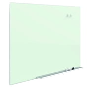 Quartet Element Framed Magnetic Glass Dry-Erase Board 74 x 42 Aluminum Frame, White