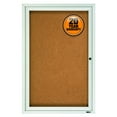 thumbnail image 1 of Quartet Enclosed Cork Bulletin Board for Outdoor Use, 2' x 3', 1 Door, Aluminum Frame, 1 of 2