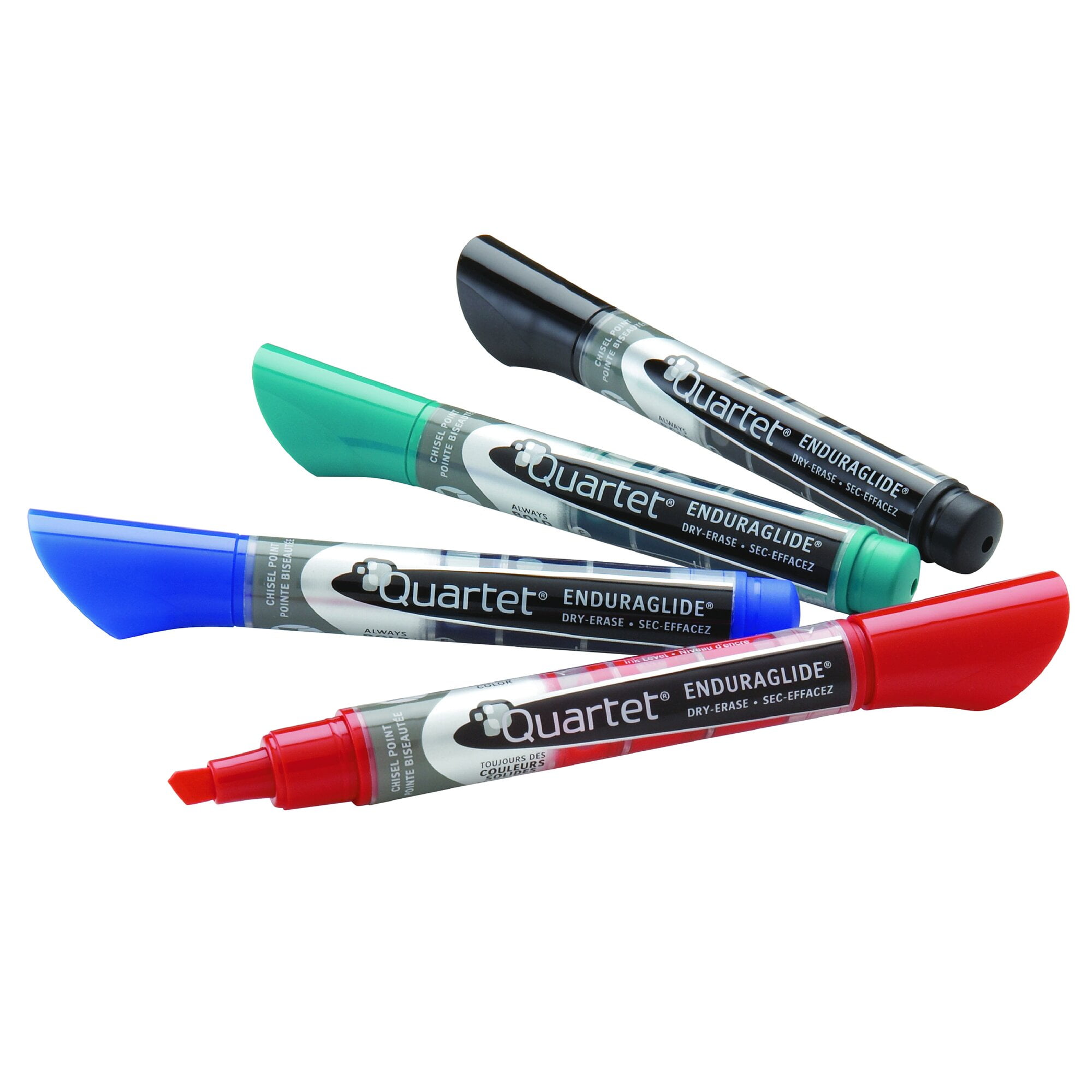 Quartet EnduraGlide DryErase Markers Chisel Tip Assorted Classic