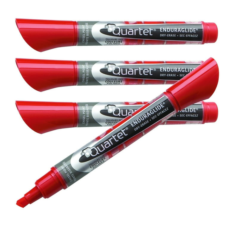 EnduraGlide Dry Erase Marker, Broad Chisel Tip, Red, Dozen EnduraGlide Dry Erase Marker, Broad Chisel Tip, Red, Dozen