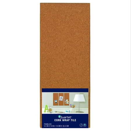 Quartet Frameless Cork Bulletin Board Tile - Bulletin Boards