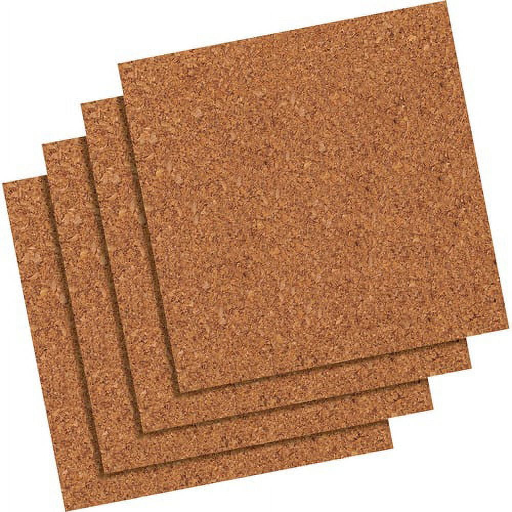 Quartet Frameless Modular Natural Cork Tiles - 12 Quartet Frameless Modular Natural Cork Tiles - 12