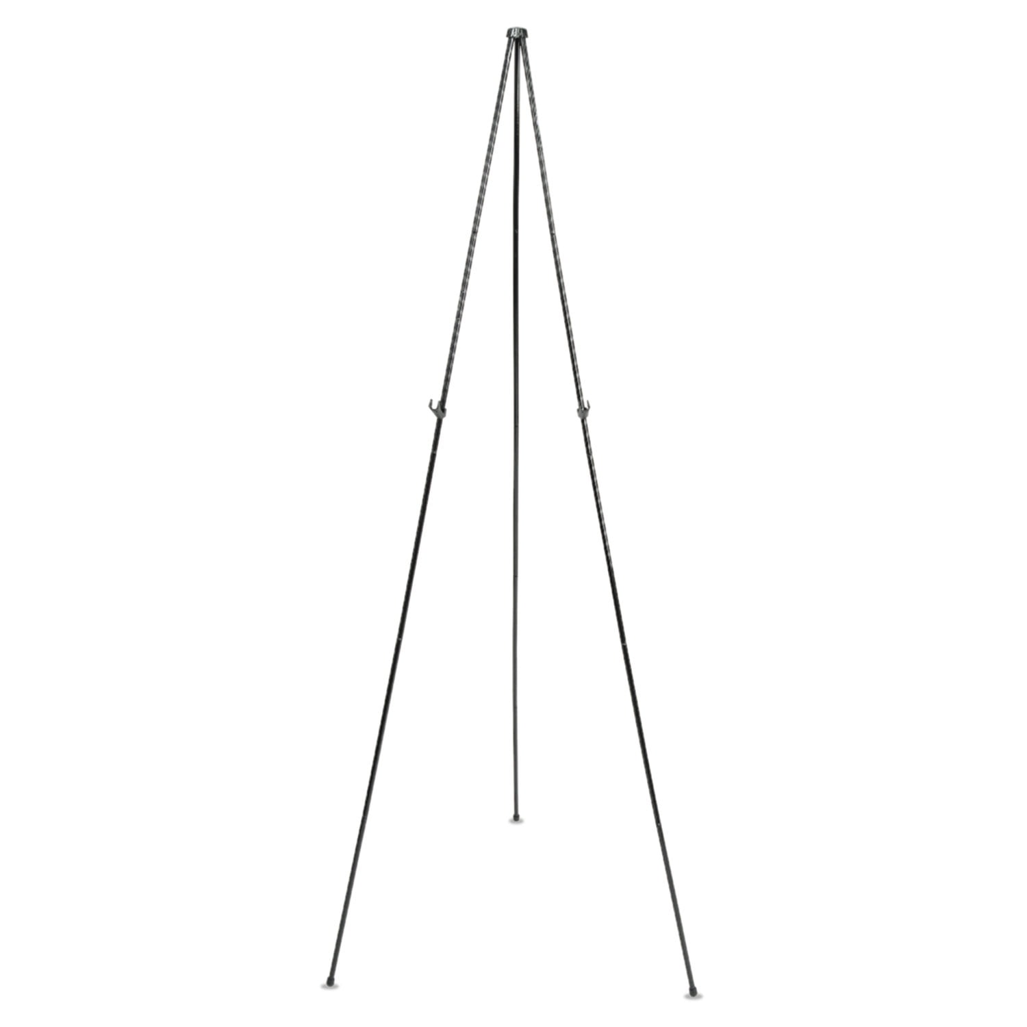 Quartet Full Size Instant Easel, 62-3/8" Maximum Height, Steel, Black