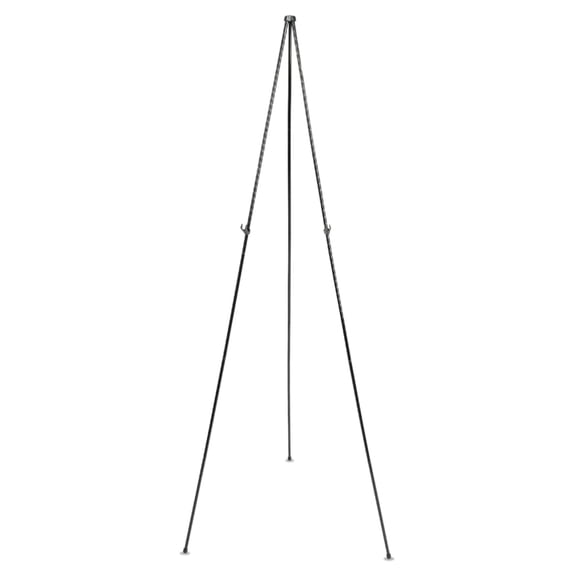 Quartet Full Size Instant Easel, 62-3/8" Maximum Height, Steel, Black