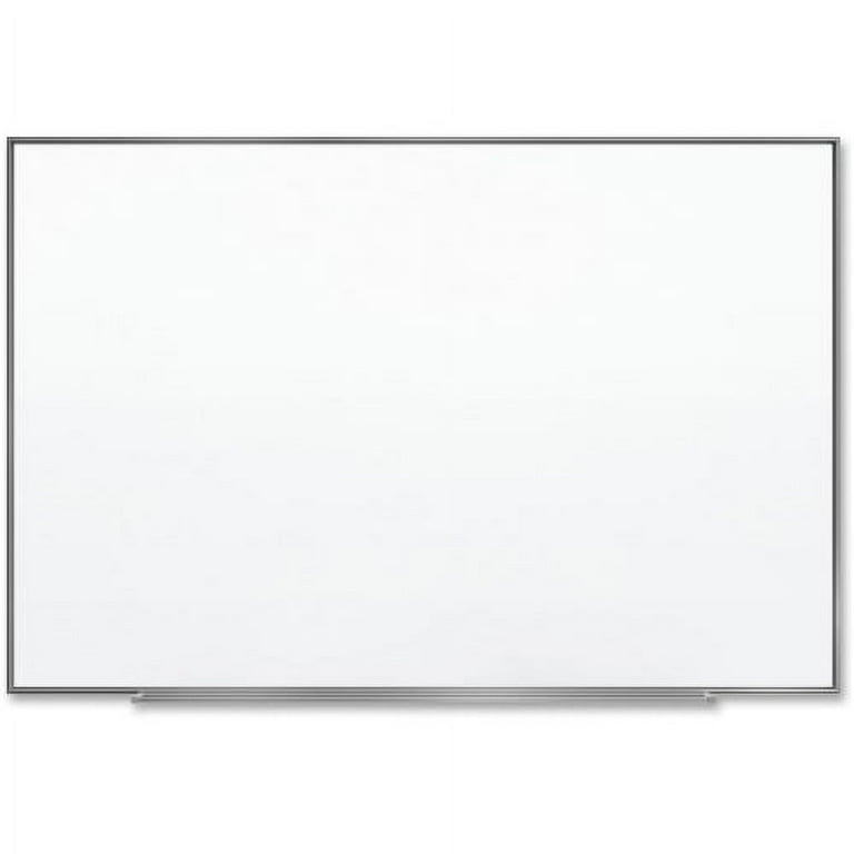 Fusion Nano-Clean Magnetic Whiteboard, 48 x 36, White Surface, Black Aluminum Frame
