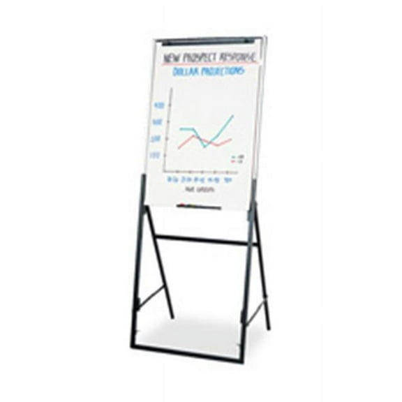 Quartet Futura Easel- Portable- Adjusts From 40in.-67in.- Black