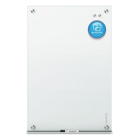 Quartet Infinity Magnetic Glass Marker Board, 48" x 36", White Surface