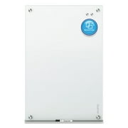 Quartet Infinity Magnetic Glass Marker Board, 48 x 36, White Surface
