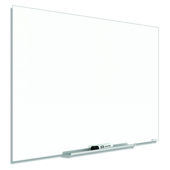 Quartet G8548IMW InvisaMount 85 x 48 Magnetic Glass Marker Board - White Surface
