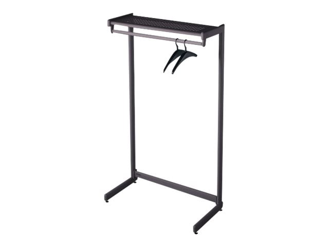 Quartet&reg; One-Shelf Garment Rack, Freestanding, 36", Black - Modern - 36" Width x 61.5" Height - Black