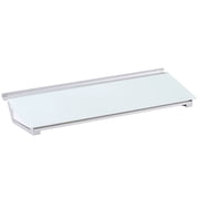 Quartet Glass Dry-Erase Desktop Computer Pad, 18 x 6, White Surface, Frameless