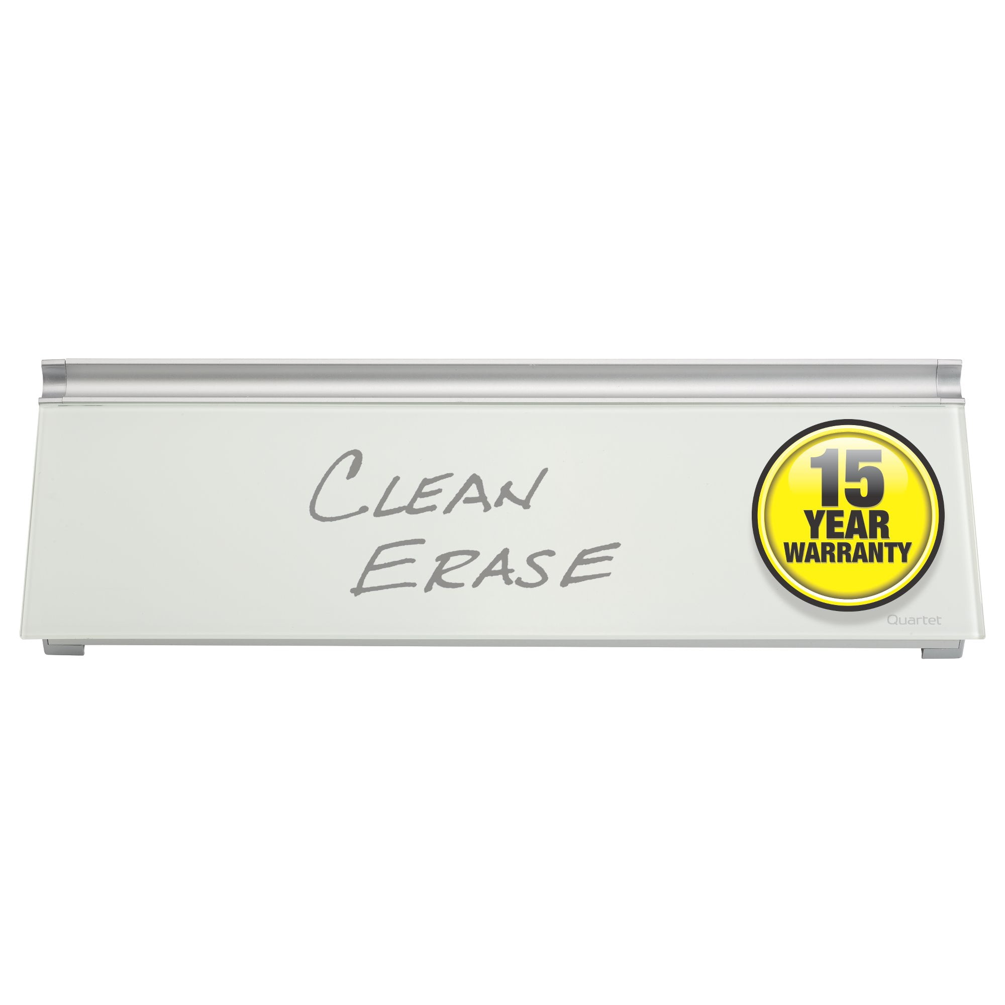 Glass Dry Erase Desktop Computer Pad, 18 x 6, White Surface