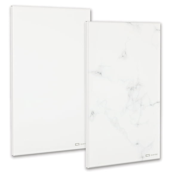 Quartet Glass Notepad Whiteboards, 9" x 6", 2-Pack, Frameless, Desktop Boards