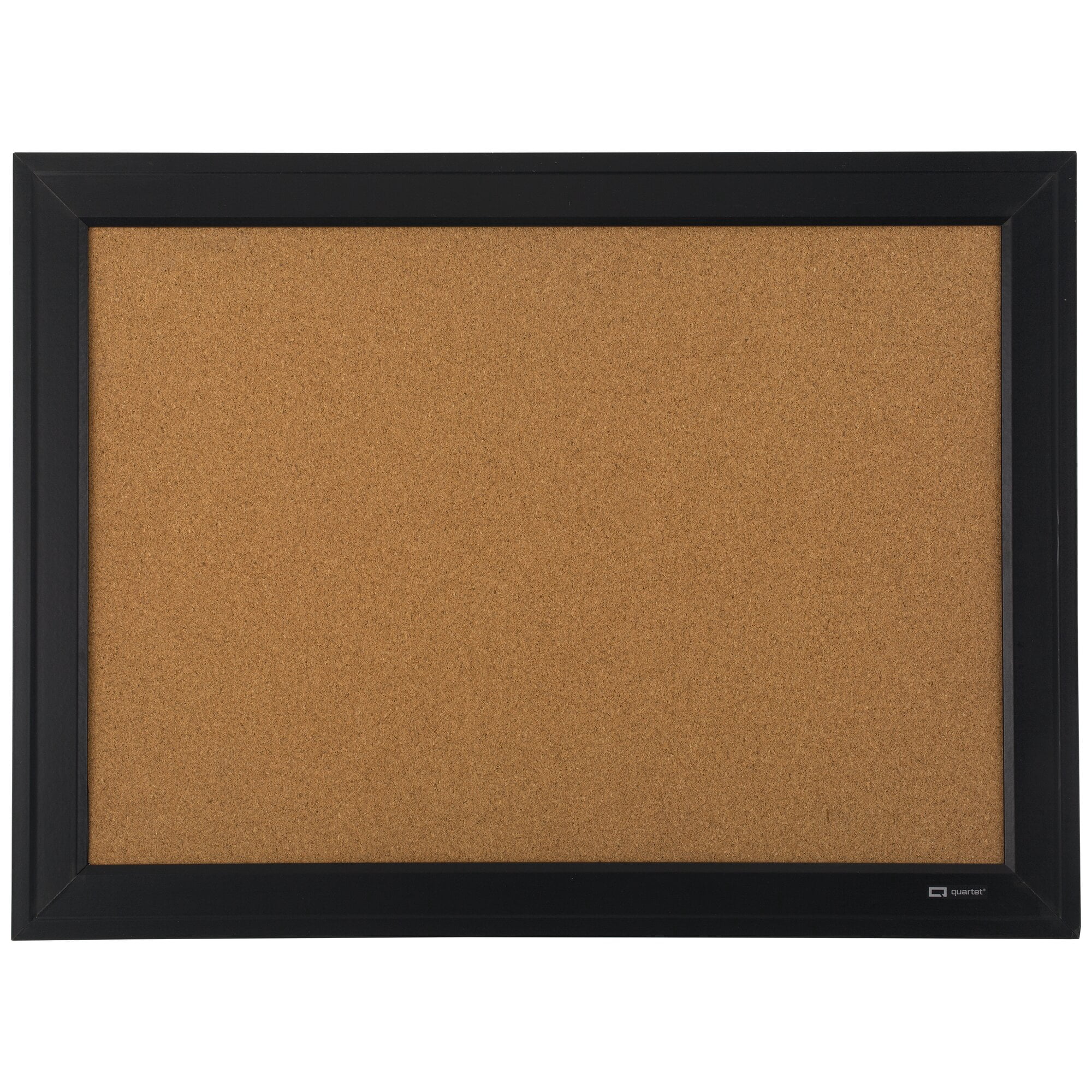 Quartet Home Décor Natural Cork Bulletin Board, 17" x 23", Ebony Frame