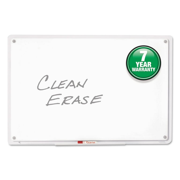 iQ Total Erase Translucent-Edge Board, 11 x 7, White Surface, Clear Plastic Frame iQ Total Erase Translucent-Edge Board, 11 x 7, White Surface, Clear Plastic Frame