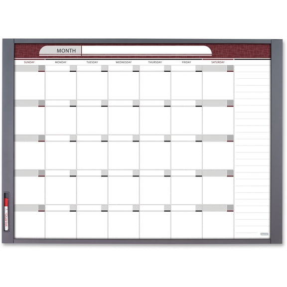 Quartet Inview Custom Whiteboard, 36 X 24, Graphite Frame