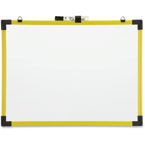 Quartet Industrial Magnetic Whiteboard, 6' x 4', Yellow Frame