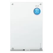 Quartet Infinity Glass Magnetic Dry-Erase Board, 96" x 48", White Surface, Frameless
