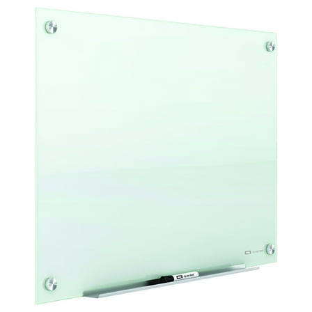 Quartet Infinity® Unframed Glass Non-Magnetic Dry-Erase Whiteboard, 48" x 36", White