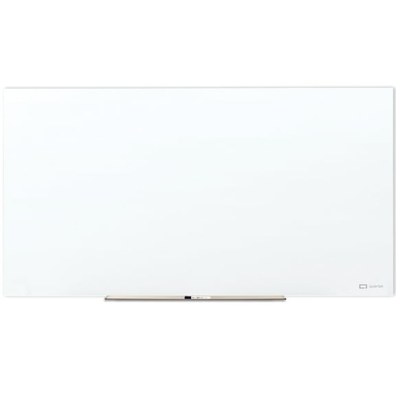 Quartet InvisaMount Anti-Glare Magnetic Glass Dry-Erase Board 96 x 48 8 x 4