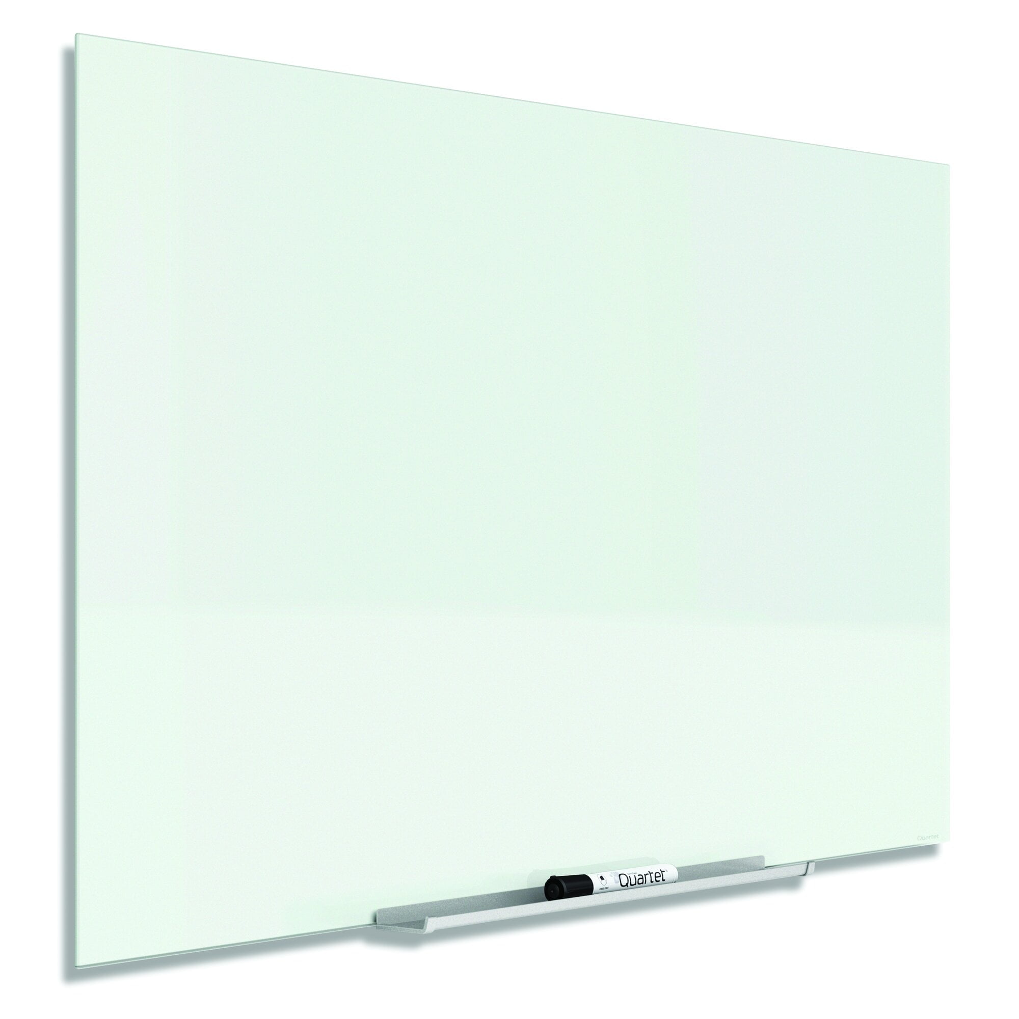 Quartet InvisaMount Glass DryErase Board, 39" x 22", White
