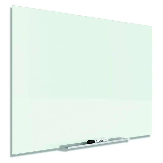 Quartet InvisaMount Glass DryErase Board, 39" x 22", White