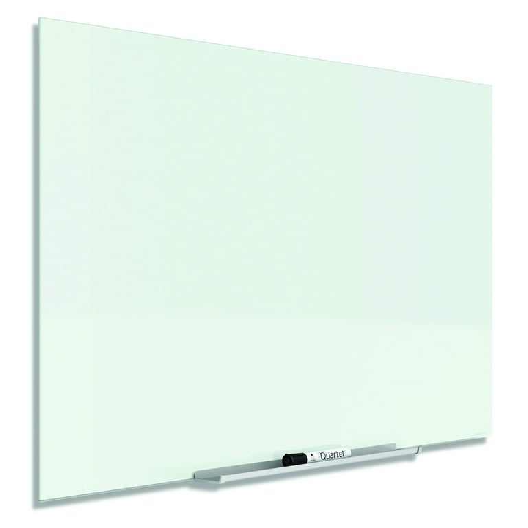 InvisaMount Magnetic Glass Marker Board, 74 x 42, White Surface InvisaMount Magnetic Glass Marker Board, 74 x 42, White Surface