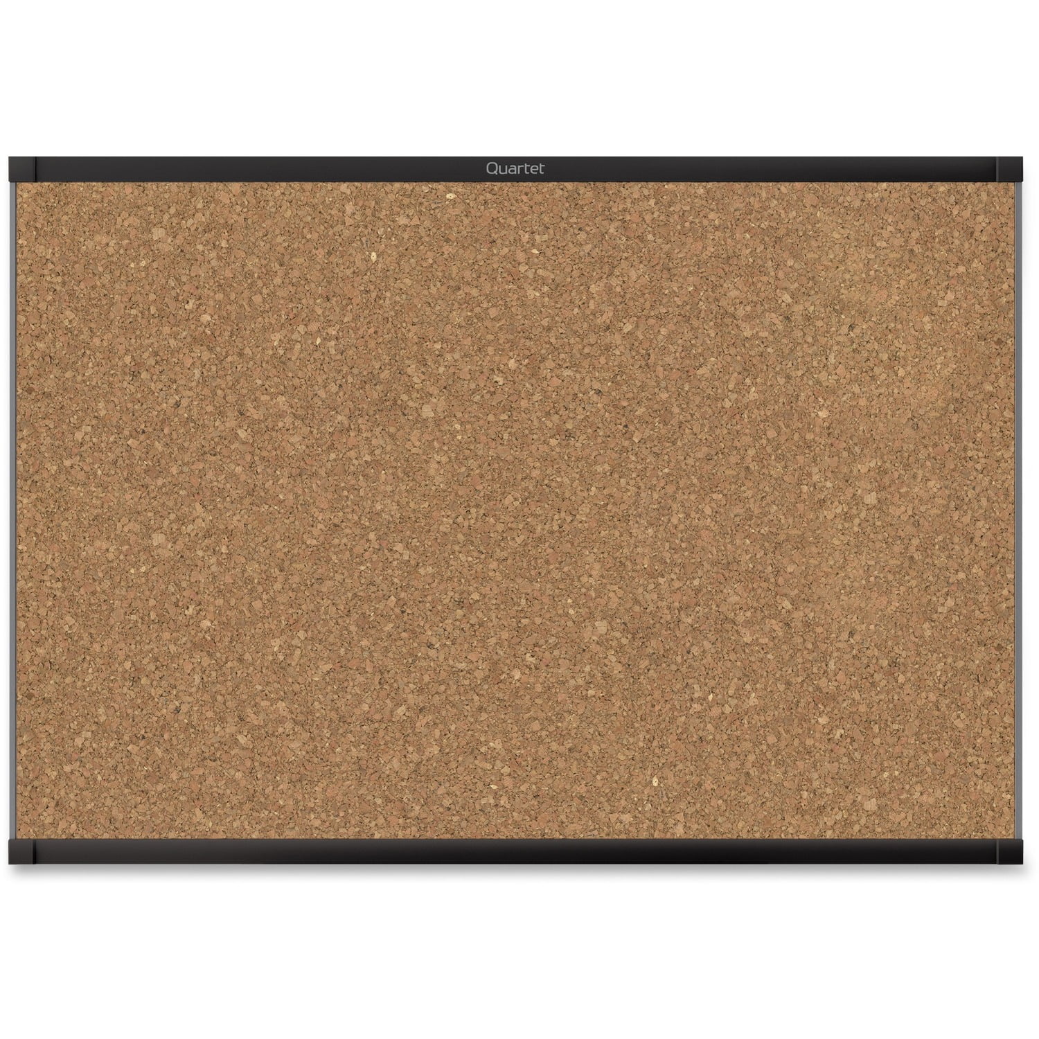 Quartet Prestige 2 Magnetic Cork Bulletin Board 6 x 4 Black Finish Aluminum Frame MC247BP2