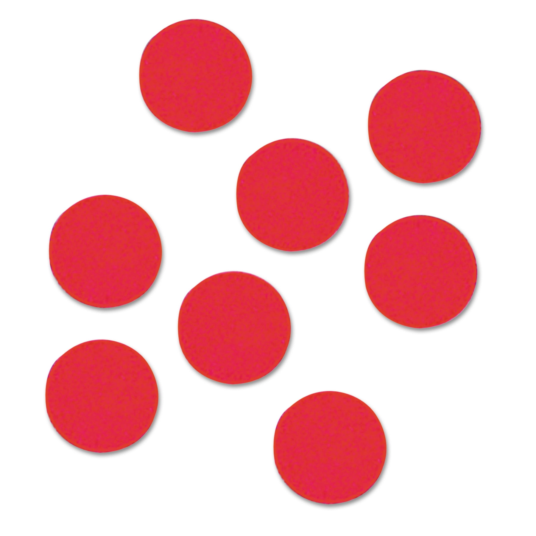 Quartet Magnetic Characters, Magnetic, Red, 3/4"dia 20/Set -QRTMCR