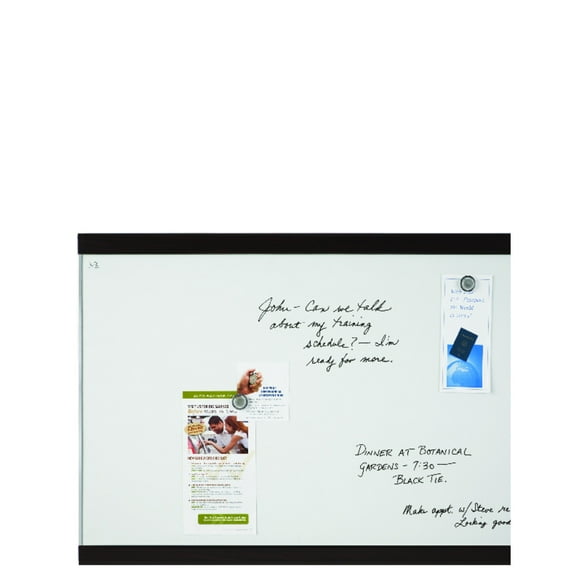 Quartet Magnetic Dry-Erase Whiteboard, 24" x 36", Mahogany & Aluminum Frame