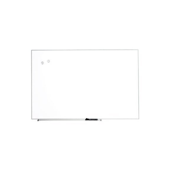 Quartet Magnetic Dry Erase Board, Painted Steel, 48 x 31, White, Aluminum Frame