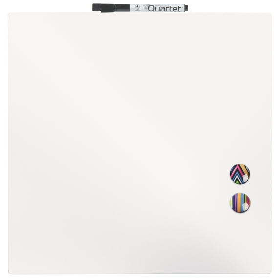Quartet Magnetic Dry-Erase Board Tile, 14" x 14", White (85402-WT)