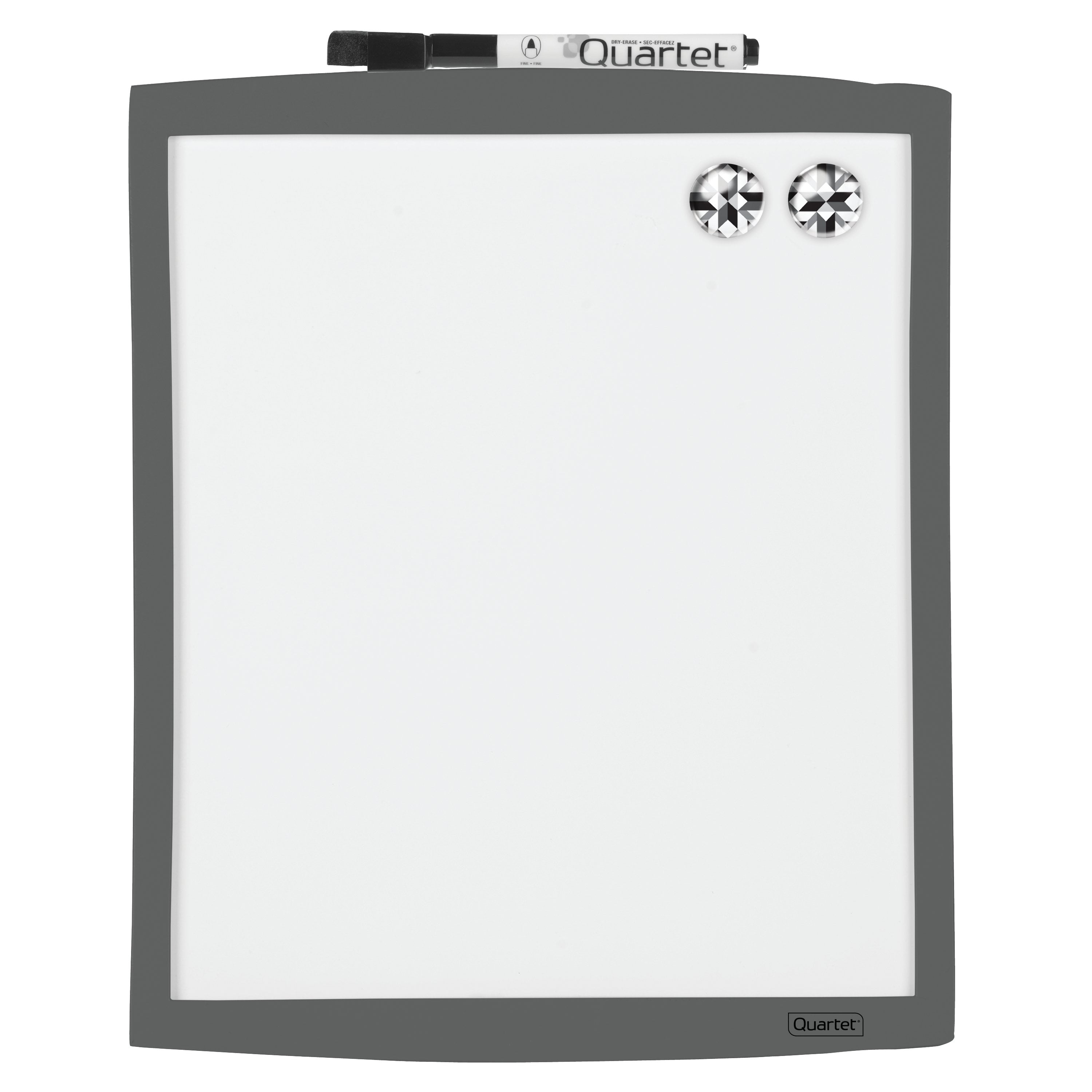 Quartet DryErase Board with Curved Frame, 9" x 11", Assorted