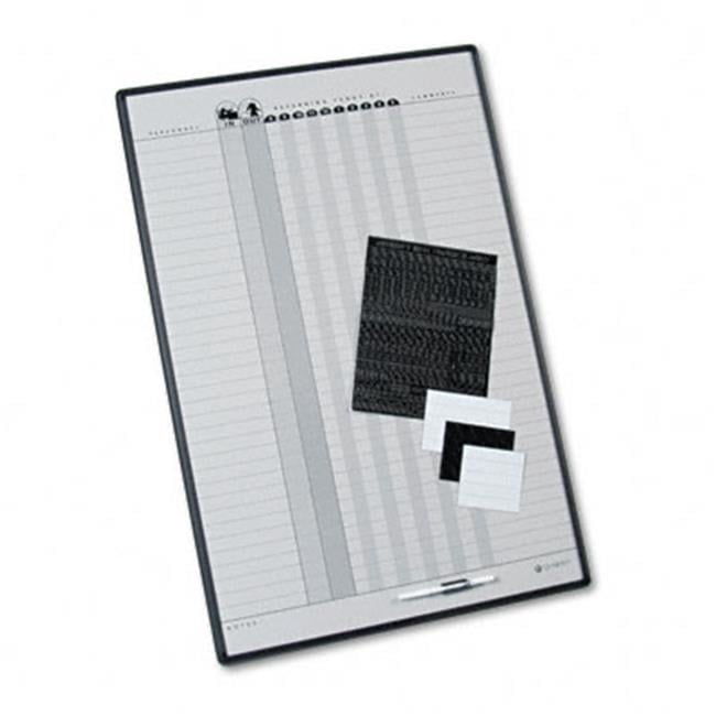 Quartet Magnetic Employee In/Out Board Porcelain 24 x 36 Gray/Black ...