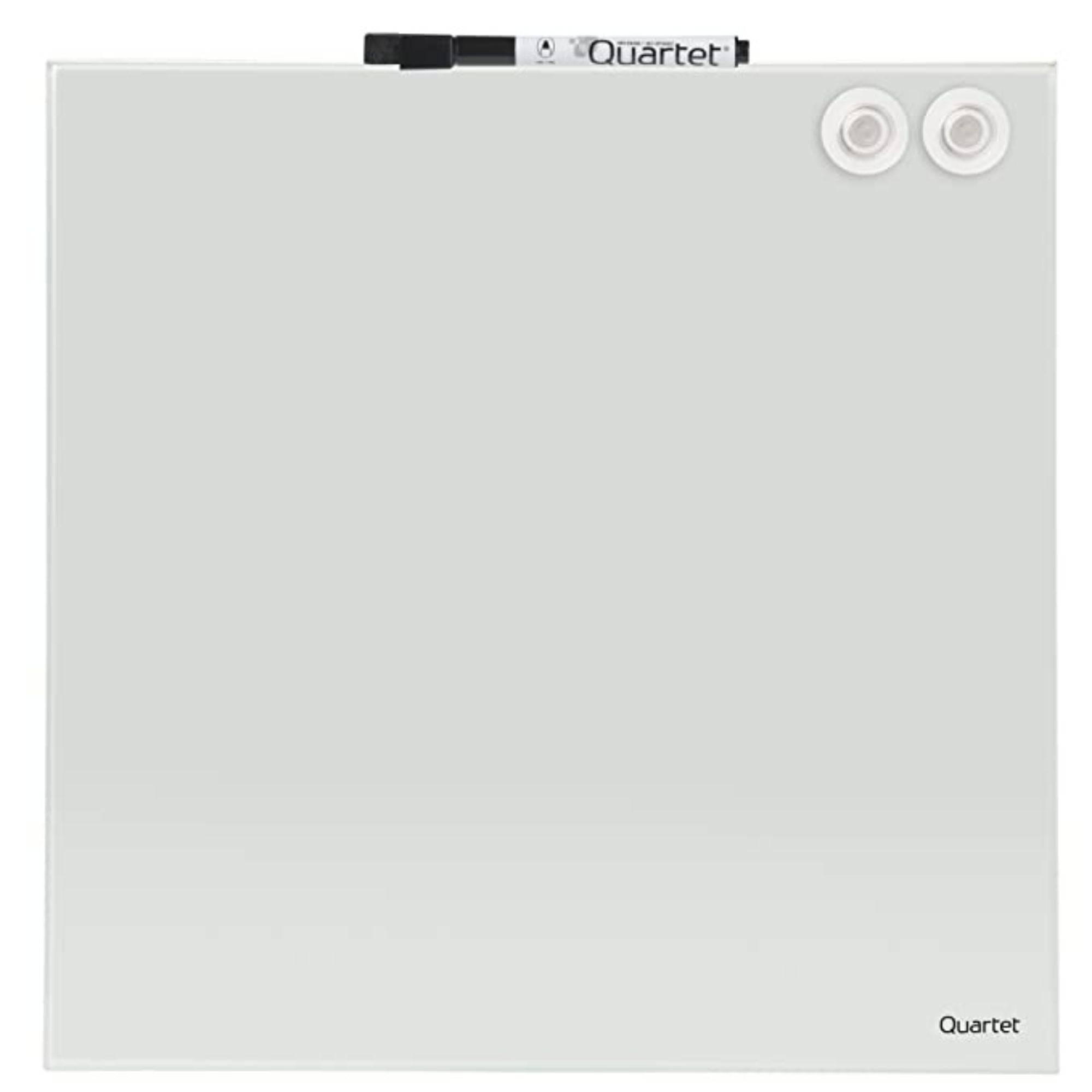 Quartet Magnetic Glass Frameless Dry-Erase Board: 12 in. x 12 in. (White) magnetic