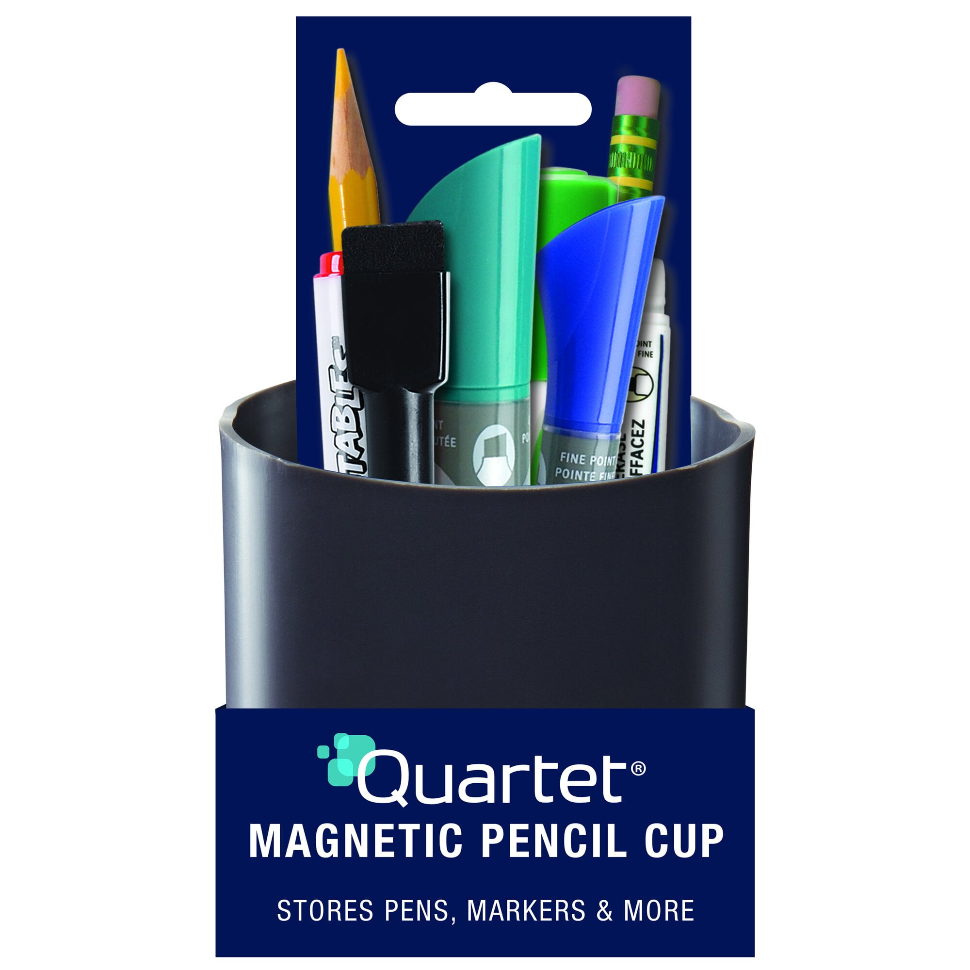 Quartet Pencil/Pen Cup Holder, Black