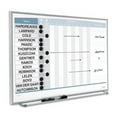 thumbnail image 1 of Quartet Horizontal Matrix Employee Tracking Board, 23 x 16, Aluminum Frame, 1 of 6