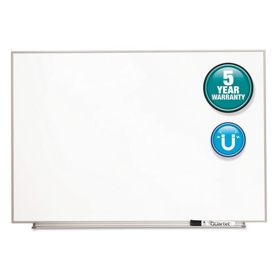 Quartet Matrix Magnetic Boards, Painted Steel, 23" x 16", White, Aluminum Frame