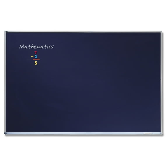 Quartet Porcelain Black Chalkboard, Magnetic, 2' x 3', Aluminum Frame