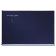 Quartet Porcelain Black Chalkboard Magnetic 72 x 48 Aluminum Frame - Chalkboards