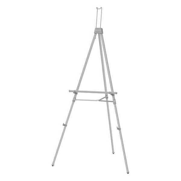 Silver Adjustable Aluminum Telescopic Floor-Standing Easel Stand